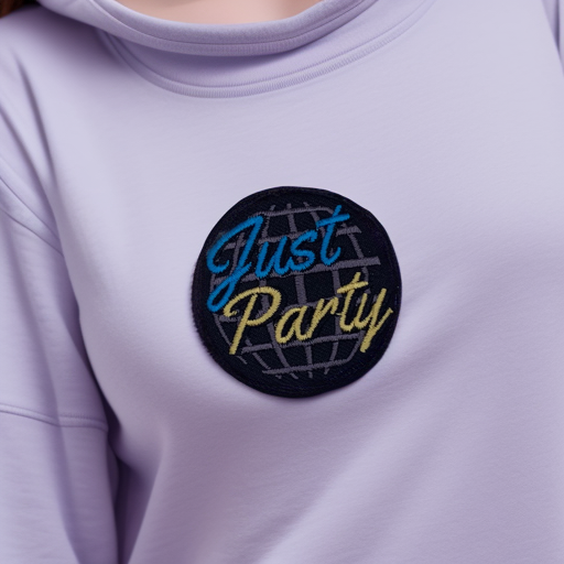 Just Party Embroidered Patch