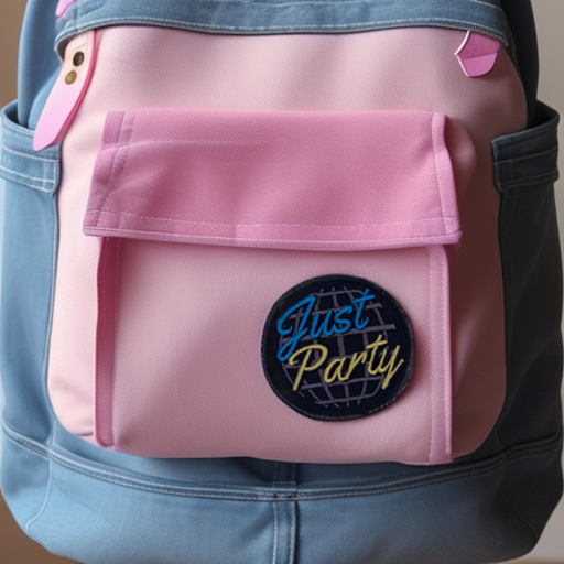 Just Party Embroidered Patch